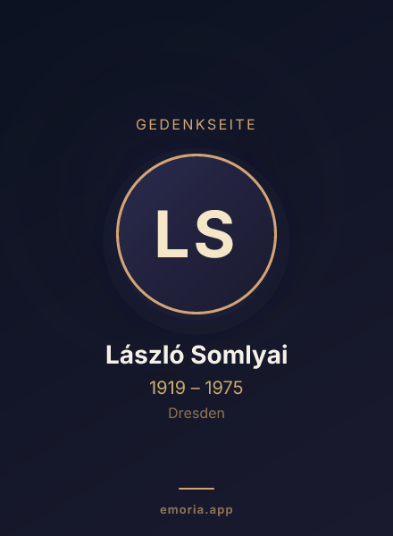 Gedenkportrait von László Somlyai
