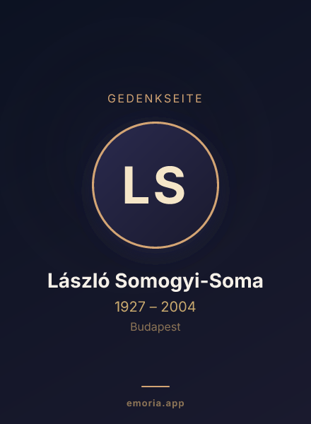 Gedenkportrait von László Somogyi-Soma