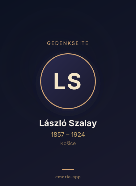 Gedenkportrait von László Szalay