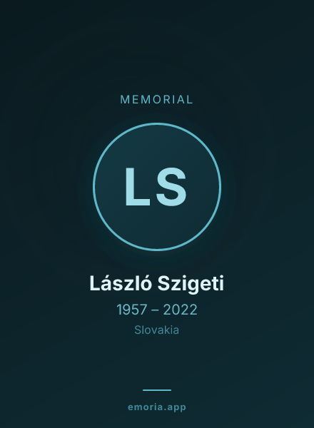Memorial portrait of László Szigeti