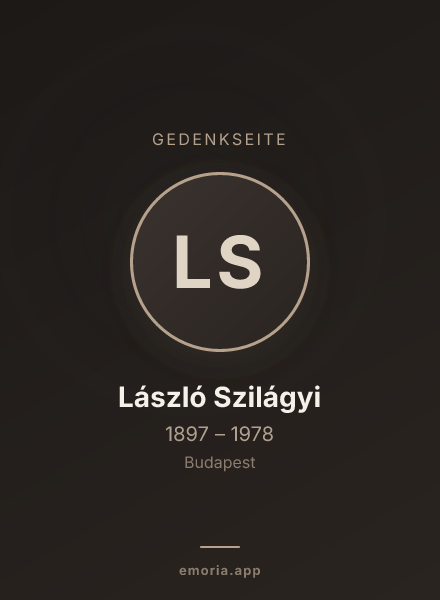 Gedenkportrait von László Szilágyi