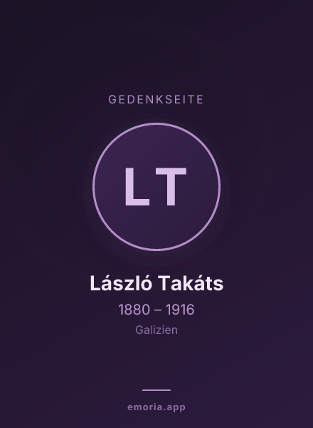 Gedenkportrait von László Takáts