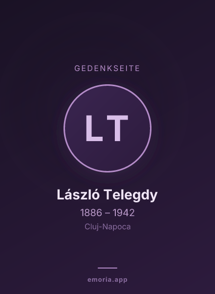 Gedenkportrait von László Telegdy