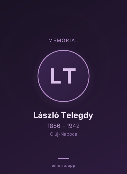 Memorial portrait of László Telegdy