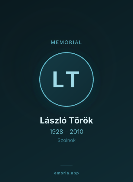 Memorial portrait of László Török