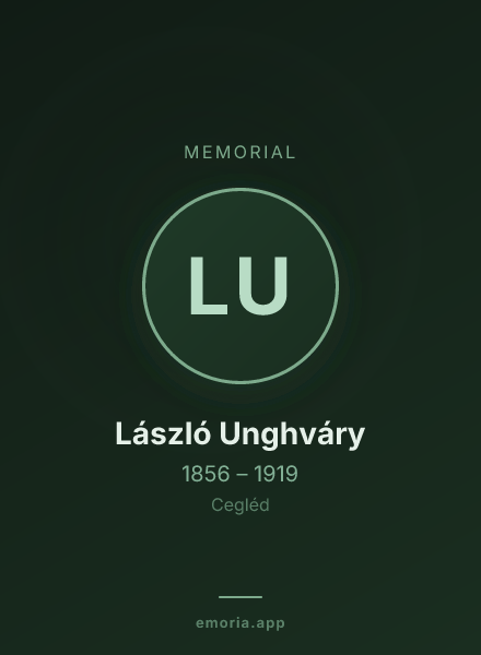 Memorial portrait of László Unghváry