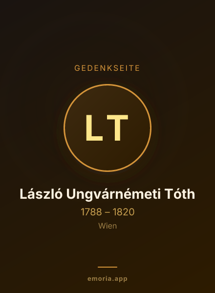 Gedenkportrait von László Ungvárnémeti Tóth