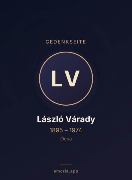 Gedenkportrait von László Várady