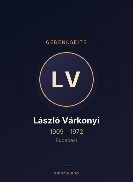 Gedenkportrait von László Várkonyi