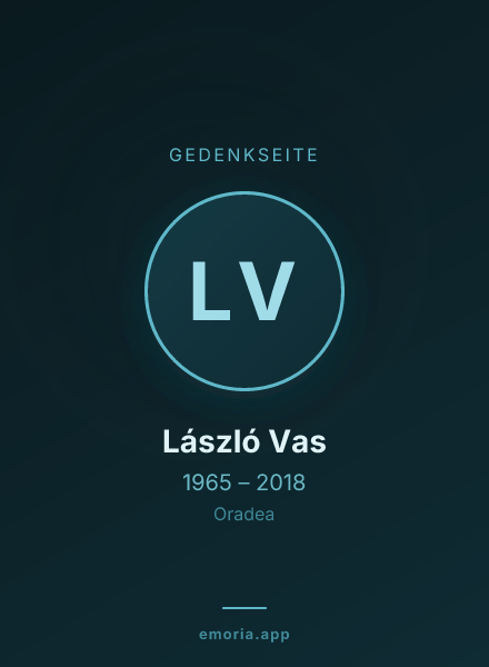 Gedenkportrait von László Vas