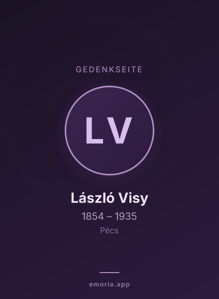 Gedenkportrait von László Visy