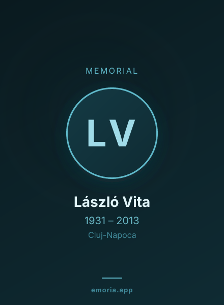 Memorial portrait of László Vita