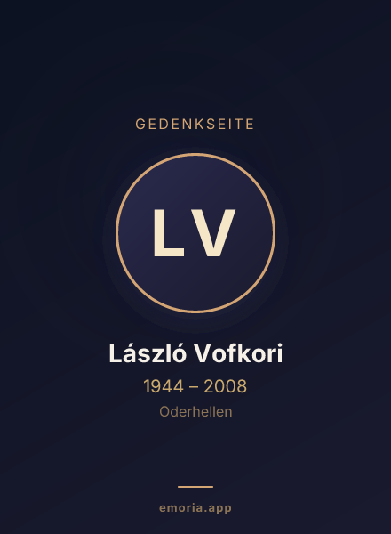 Gedenkportrait von László Vofkori