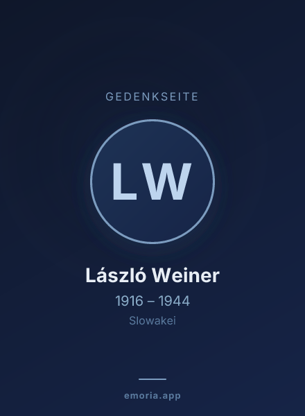 Gedenkportrait von László Weiner