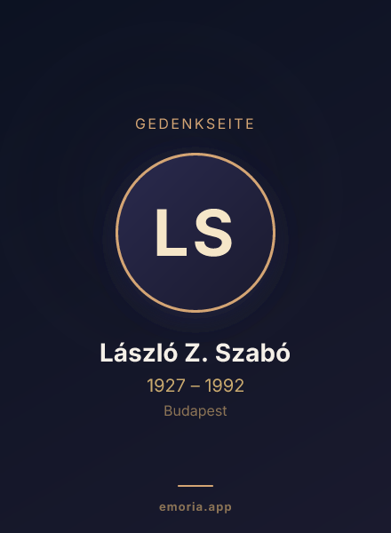 Gedenkportrait von László Z. Szabó