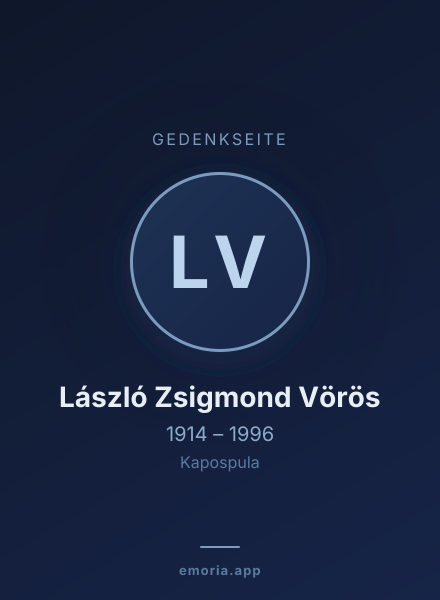 Gedenkportrait von László Zsigmond Vörös
