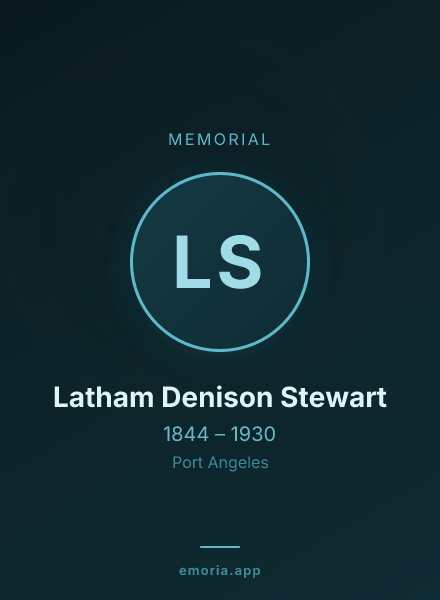 Memorial portrait of Latham Denison Stewart