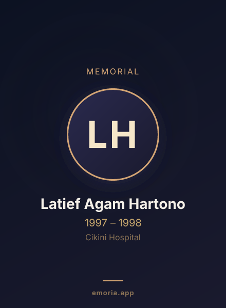 Memorial portrait of Latief Agam Hartono