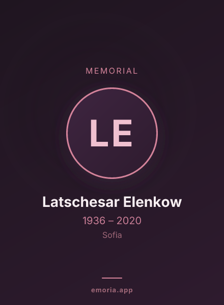 Memorial portrait of Latschesar Elenkow
