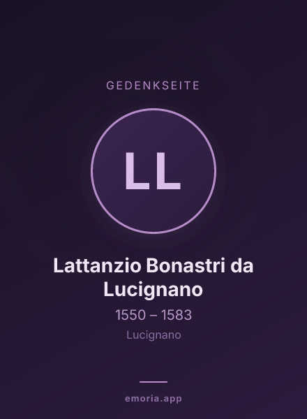 Gedenkportrait von Lattanzio Bonastri da Lucignano