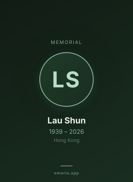 Memorial portrait of Lau Shun