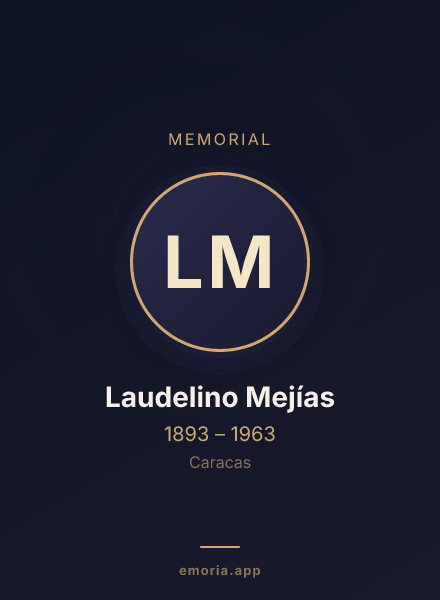 Memorial portrait of Laudelino Mejías