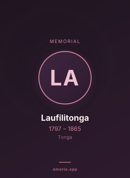 Memorial portrait of Laufilitonga