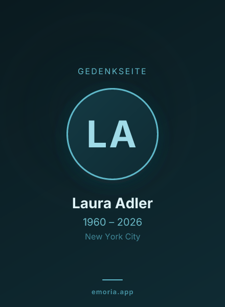 Gedenkportrait von Laura Adler