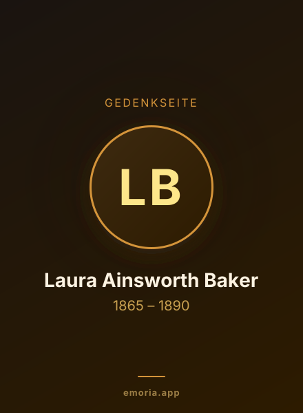 Gedenkportrait von Laura Ainsworth Baker