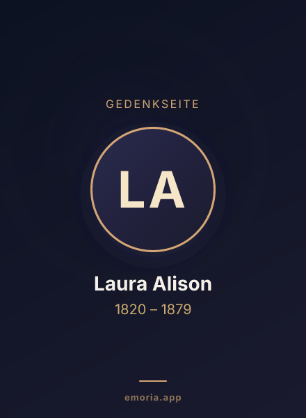 Gedenkportrait von Laura Alison