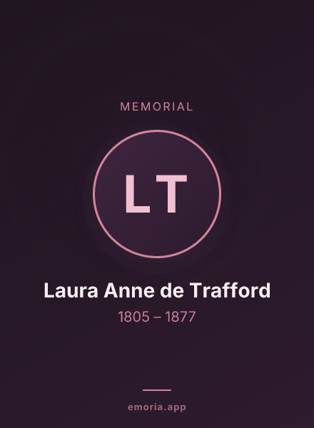 Memorial portrait of Laura Anne de Trafford