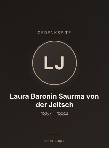 Gedenkportrait von Laura Baronin Saurma von der Jeltsch
