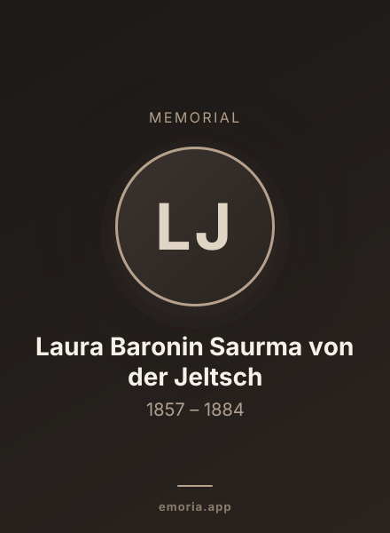 Memorial portrait of Laura Baronin Saurma von der Jeltsch