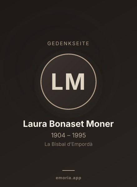 Gedenkportrait von Laura Bonaset Moner