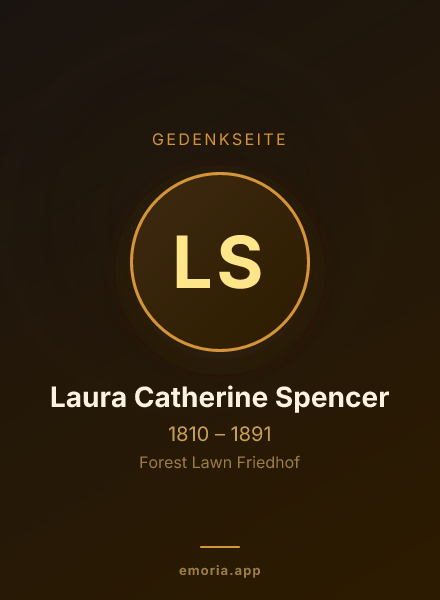 Gedenkportrait von Laura Catherine Spencer
