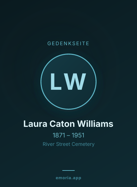 Gedenkportrait von Laura Caton Williams