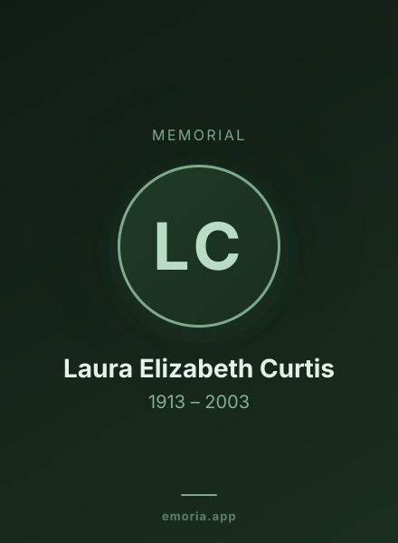 Memorial portrait of Laura Elizabeth Curtis