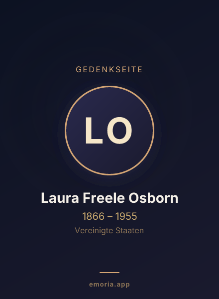 Gedenkportrait von Laura Freele Osborn