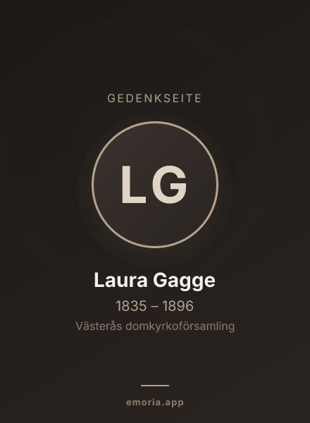 Gedenkportrait von Laura Gagge