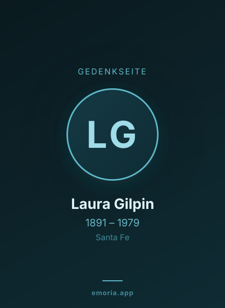 Gedenkportrait von Laura Gilpin