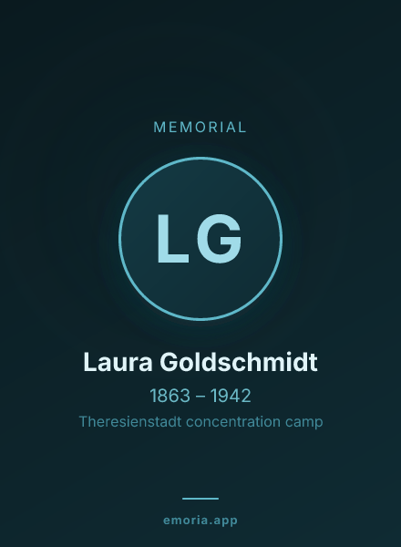 Memorial portrait of Laura Goldschmidt
