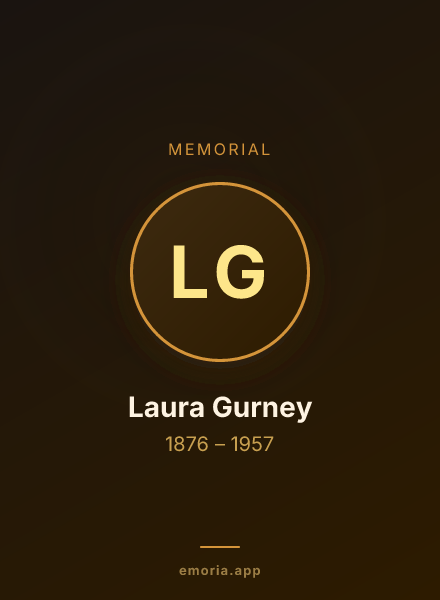 Memorial portrait of Laura Gurney