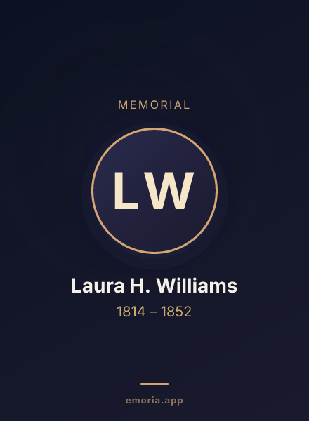 Memorial portrait of Laura H. Williams