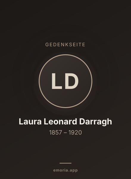 Gedenkportrait von Laura Leonard Darragh