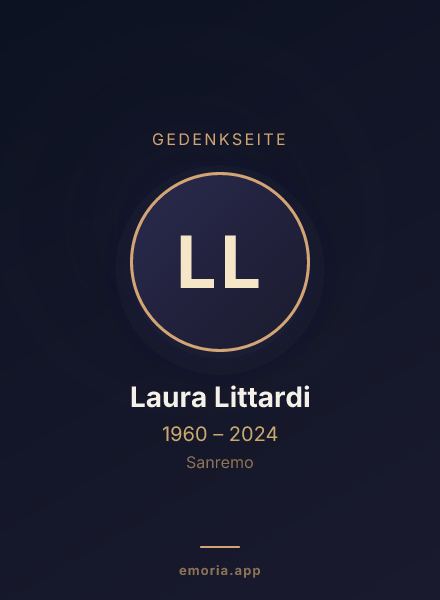 Gedenkportrait von Laura Littardi