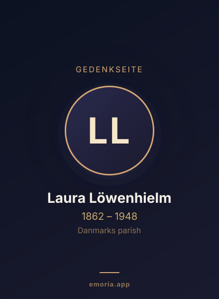 Gedenkportrait von Laura Löwenhielm