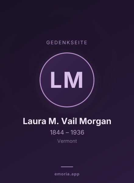 Gedenkportrait von Laura M. Vail Morgan