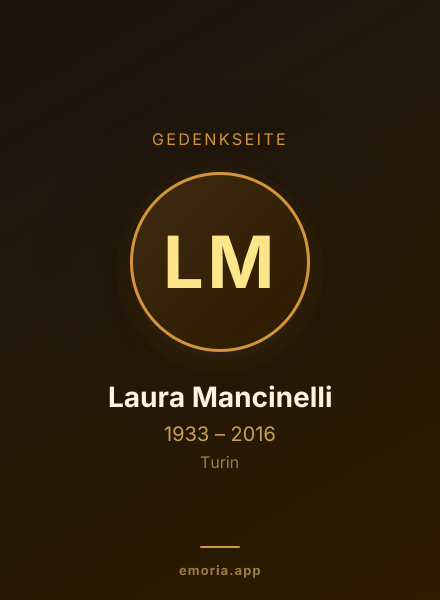 Gedenkportrait von Laura Mancinelli