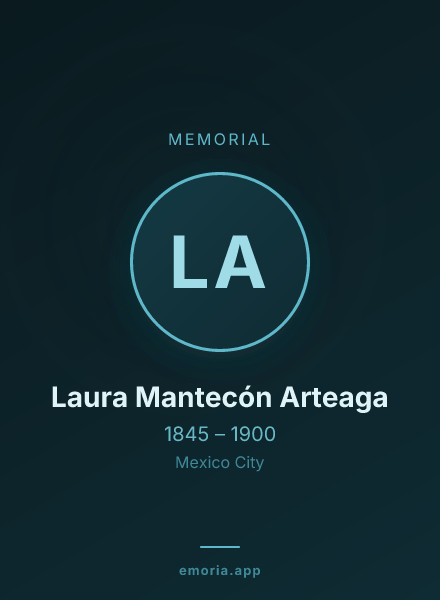 Memorial portrait of Laura Mantecón Arteaga