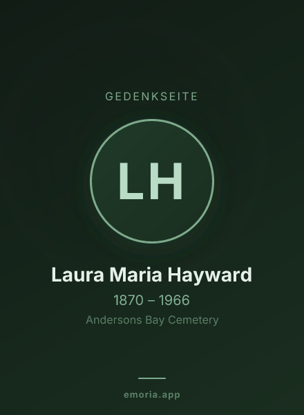 Gedenkportrait von Laura Maria Hayward